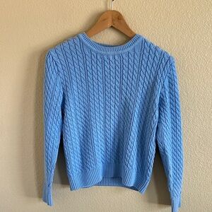 Appleseed's Light Blue Cable Knit Sweater